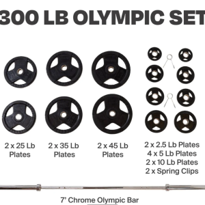 300lb Olympic Set with Barbell