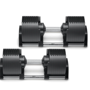 Nuobell 80lb Classic Black Adjustable Dumbbells (Pair)