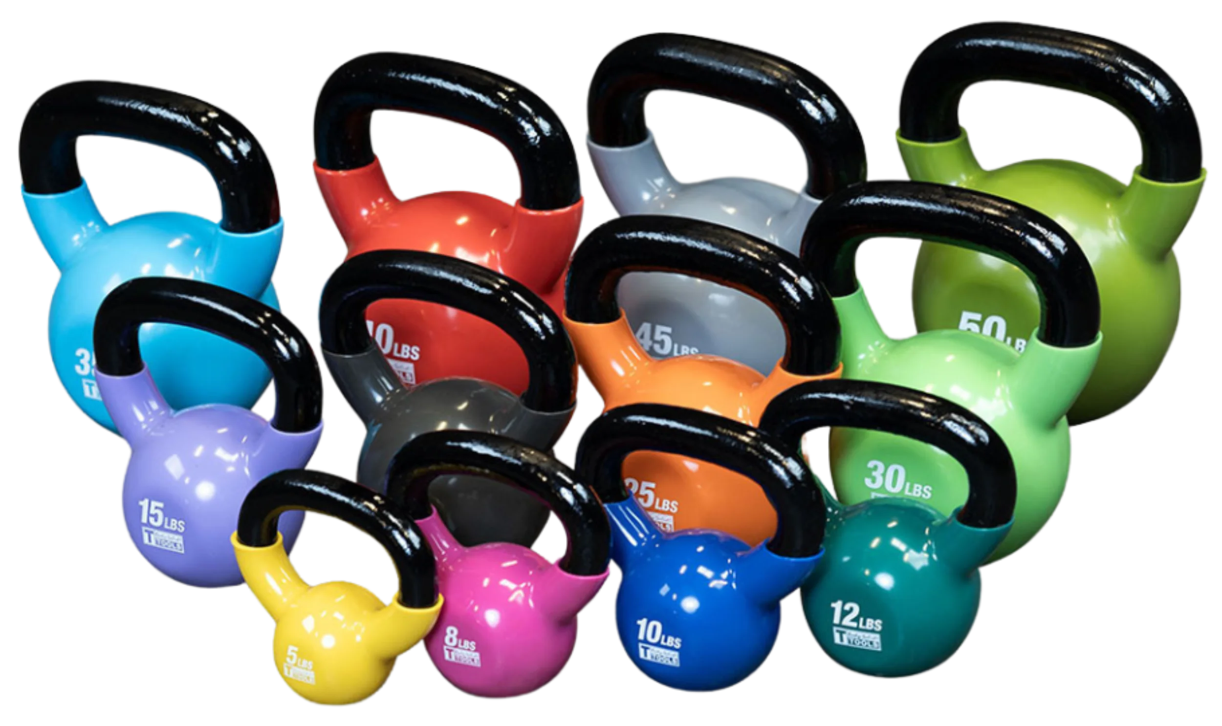 body solid kbvs295 vinyl coated kettlebell set 5 50 lb. (new) Body Solid KBVS295 Vinyl Coated Kettlebell Set 5-50 lb. (New)