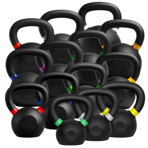 French Fitness Cast Iron Kettlebell Set 5-70 lbs (New)